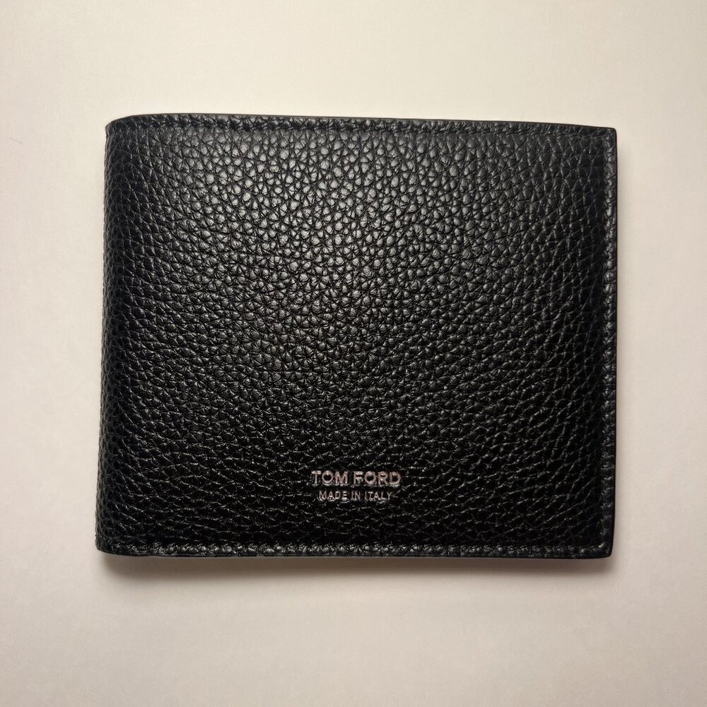 Tom Ford Black & Lime Interior Leather Bi-Fold Wallet